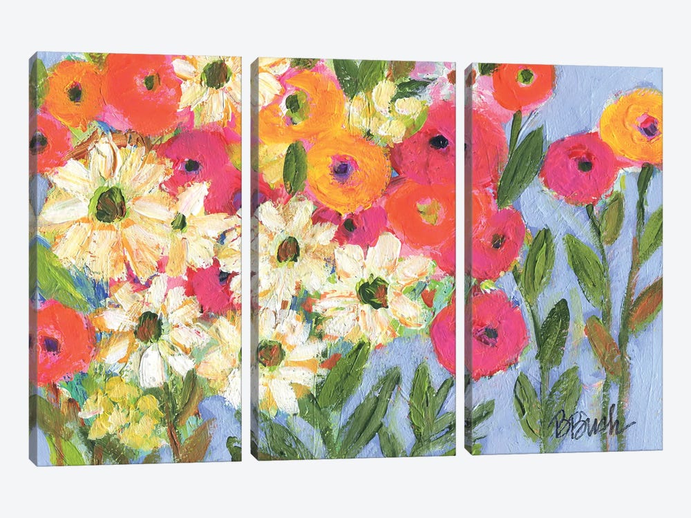 The Colors Of Sunshine by Brenda Bush 3-piece Canvas Wall Art