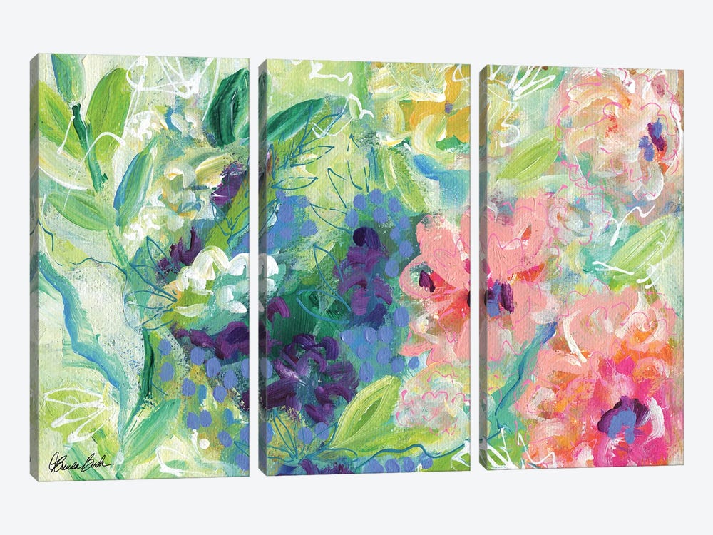 A Time To Reflect by Brenda Bush 3-piece Canvas Print