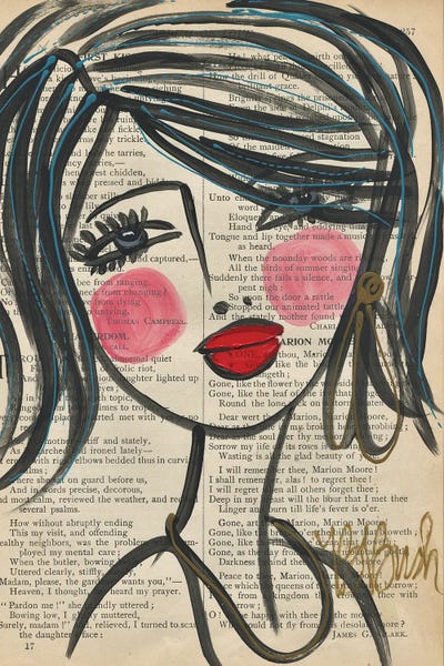 Madame, Please by Brenda Bush multi panel art