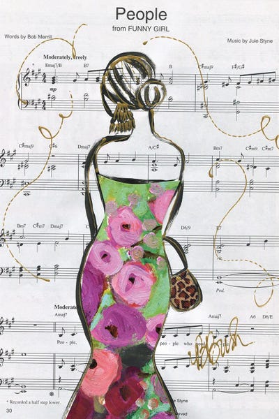 People by Brenda Bush multi panel art