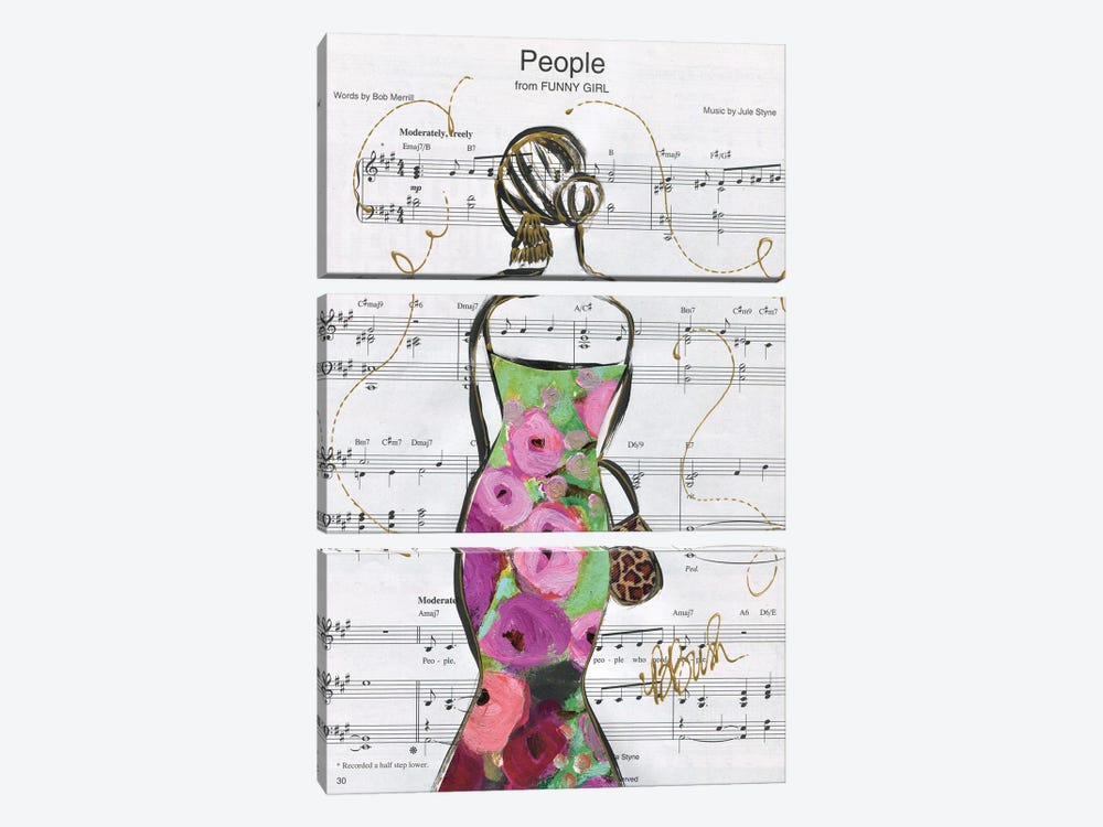People by Brenda Bush 3-piece Art Print