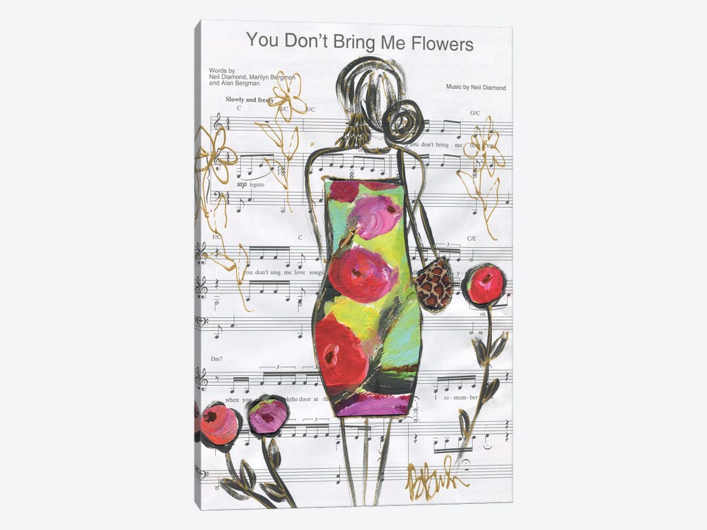 You Don't Bring Me Flowers by Brenda Bush 1-piece Canvas Art