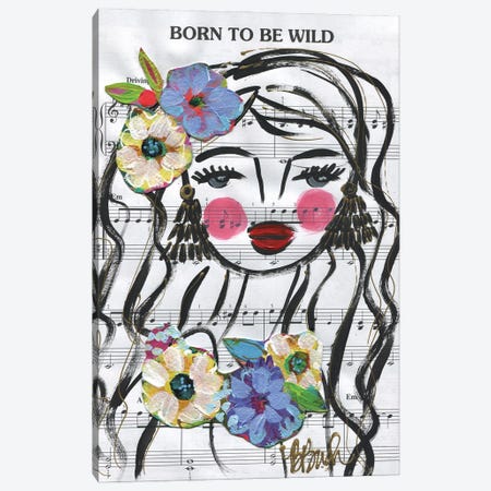 Born To Be Wild Canvas Print #BBN428} by Brenda Bush Art Print