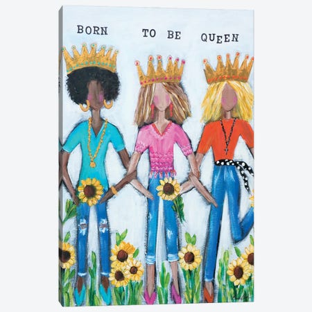 Born To Be Queen Canvas Print #BBN42} by Brenda Bush Canvas Art