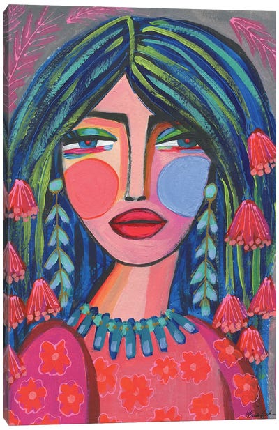 Free Spirit Warrior Canvas Art Print - Brenda Bush