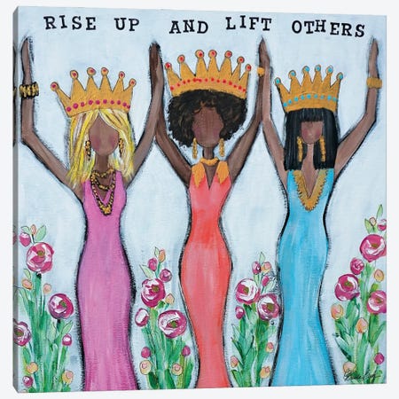 Rise Up And Lift Others Canvas Print #BBN43} by Brenda Bush Canvas Artwork