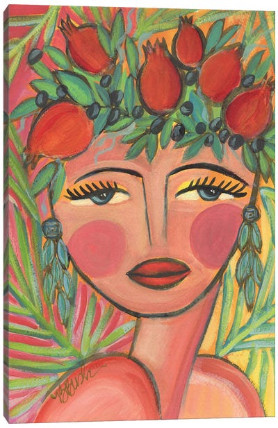 Queen Of Harvest Canvas Art Print - Brenda Bush