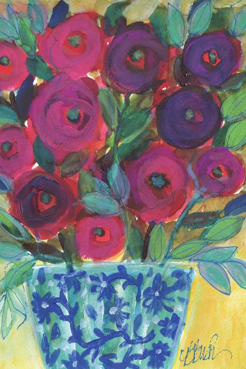Positano Pottery by Brenda Bush wall art