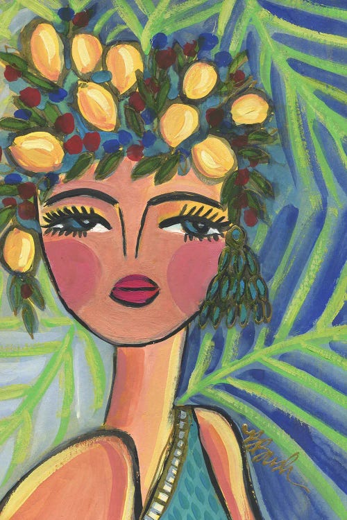 The Queen Of Limoncello by Brenda Bush wall art