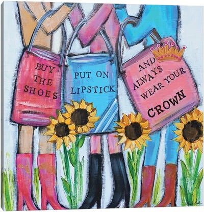 Girls Day Out Canvas Art Print - Brenda Bush