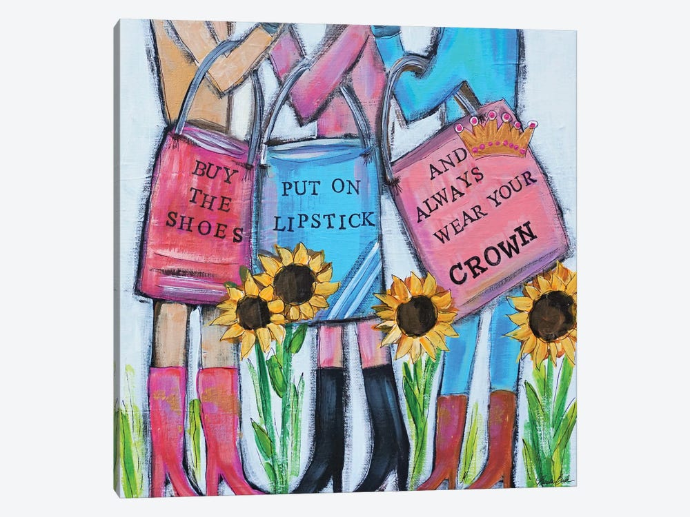 Girls Day Out by Brenda Bush 1-piece Canvas Art Print