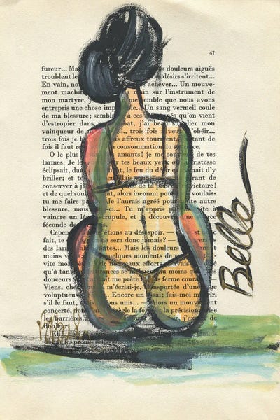 Beautiful by Brenda Bush framed canvas print