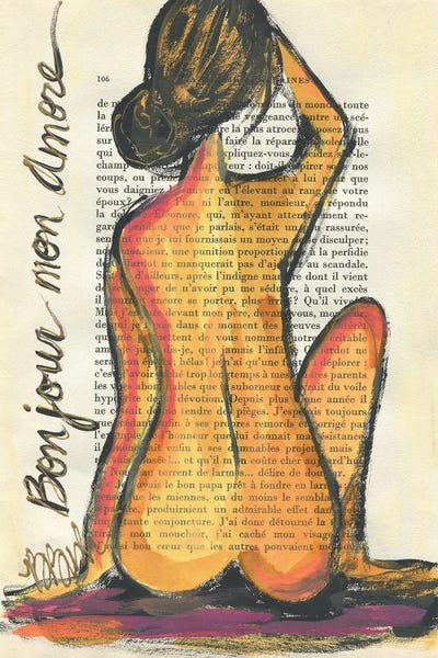 Good Morning My Love by Brenda Bush framed canvas print