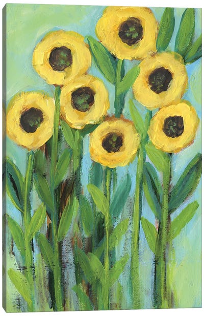 Sunflower Love Canvas Art Print - Brenda Bush