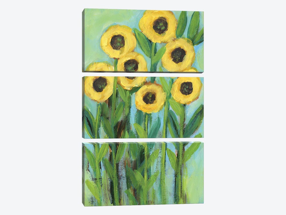 Sunflower Love by Brenda Bush 3-piece Canvas Art