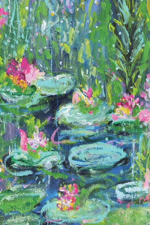 Waterlilies And Fireflies by Brenda Bush wall art