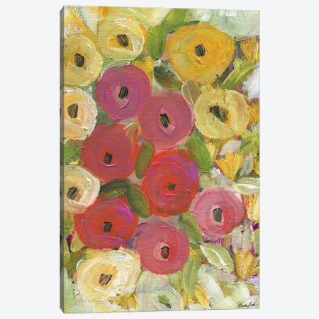 Sunshine Roses Canvas Print #BBN74} by Brenda Bush Canvas Wall Art