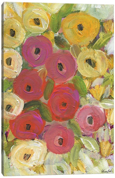 Sunshine Roses Canvas Art Print - Brenda Bush