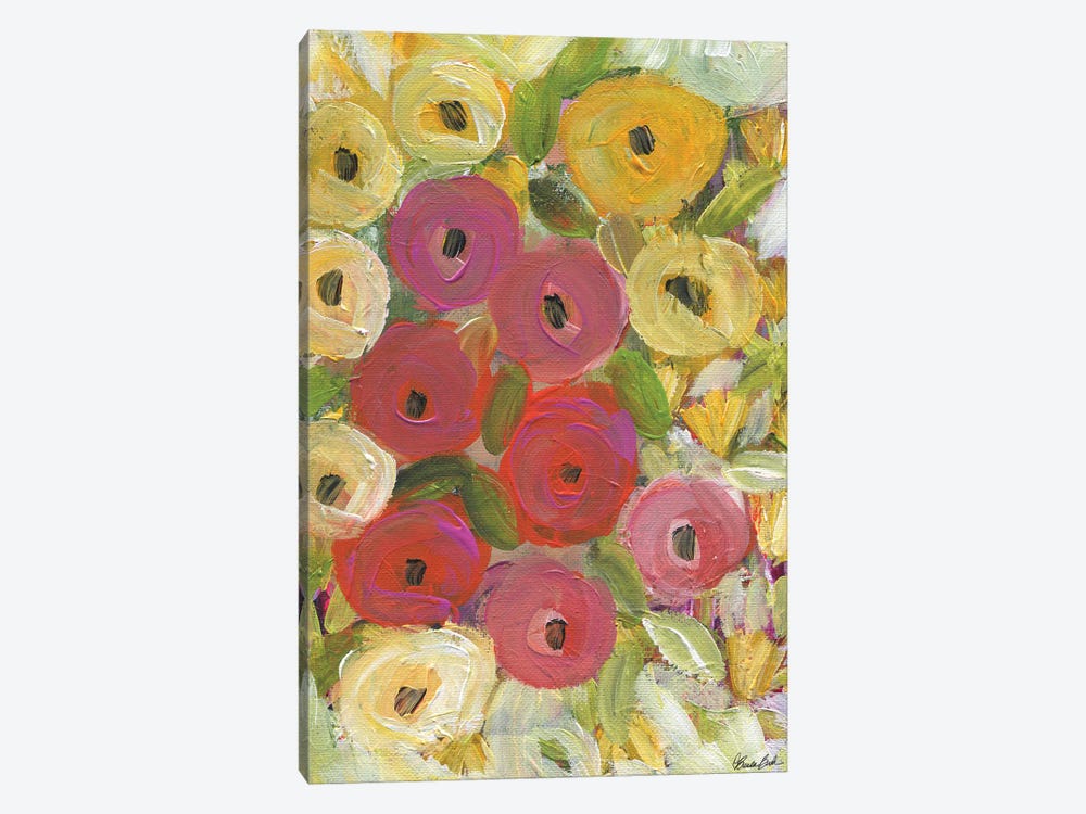 Sunshine Roses by Brenda Bush 1-piece Canvas Wall Art