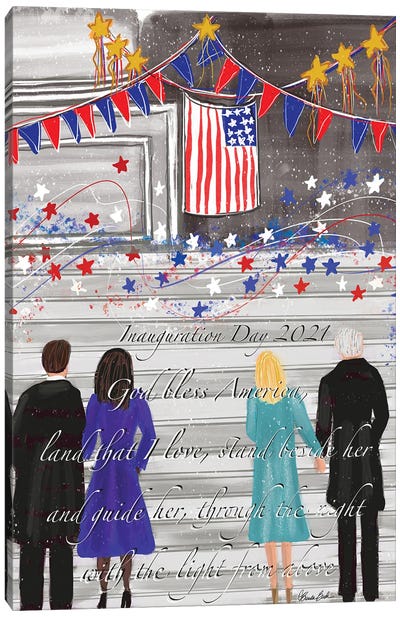 Inauguration Day Canvas Art Print - American Flag Art