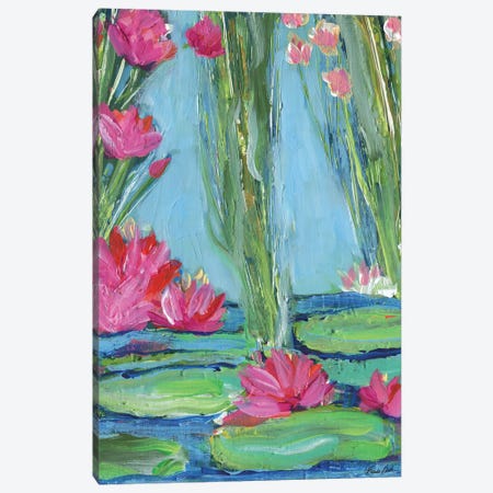 Lily Pad Heaven Canvas Print #BBN81} by Brenda Bush Canvas Wall Art
