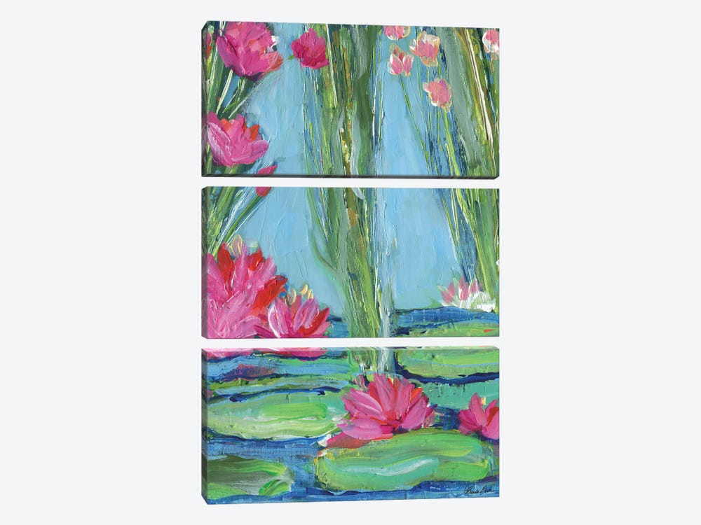 Lily Pad Heaven by Brenda Bush 3-piece Canvas Art