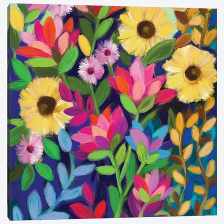 Lotus Love Canvas Print #BBN82} by Brenda Bush Canvas Art