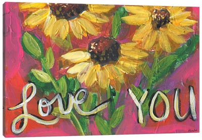 Love You Canvas Art Print - Brenda Bush
