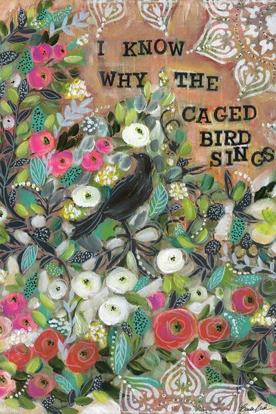 Ode To Maya Angelou by Brenda Bush framed canvas print