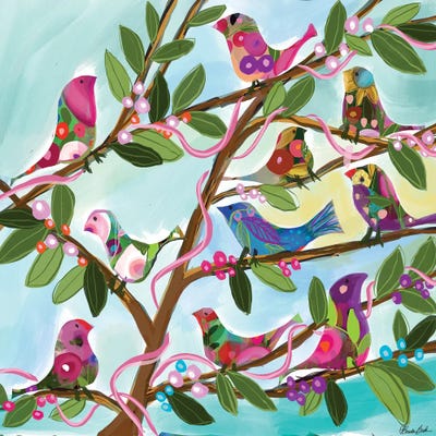 The Gathering by Brenda Bush multi panel art