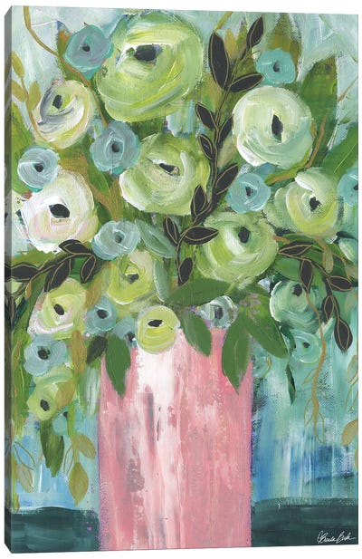 The Blush Vase Canvas Art Print - Brenda Bush