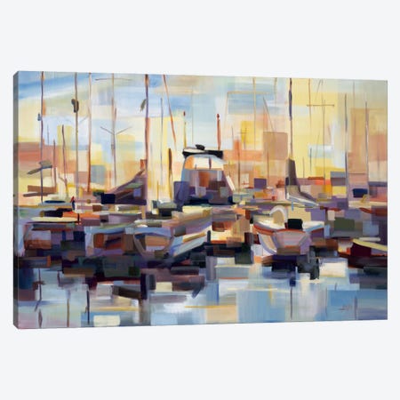 Boats Canvas Print #BBO1} by Brooke Borcherding Art Print