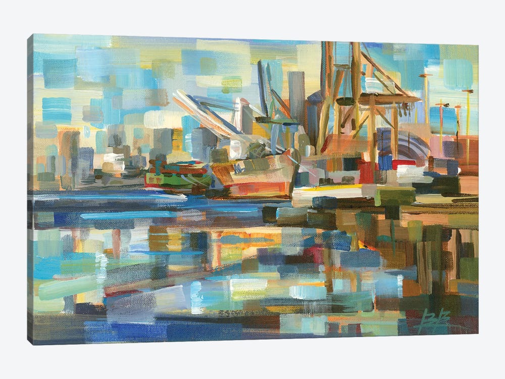 Port of Seattle by Brooke Borcherding 1-piece Canvas Print