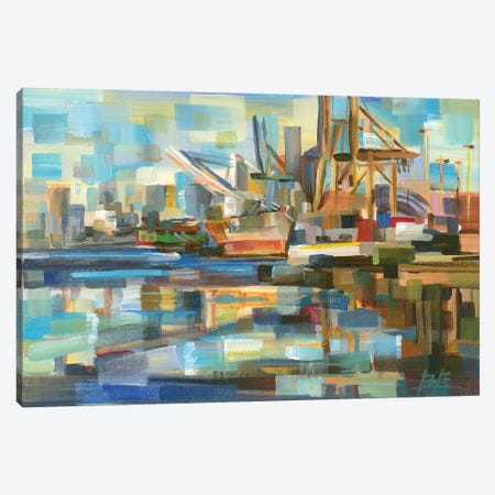 Port of Seattle Canvas Print #BBO21} by Brooke Borcherding Art Print