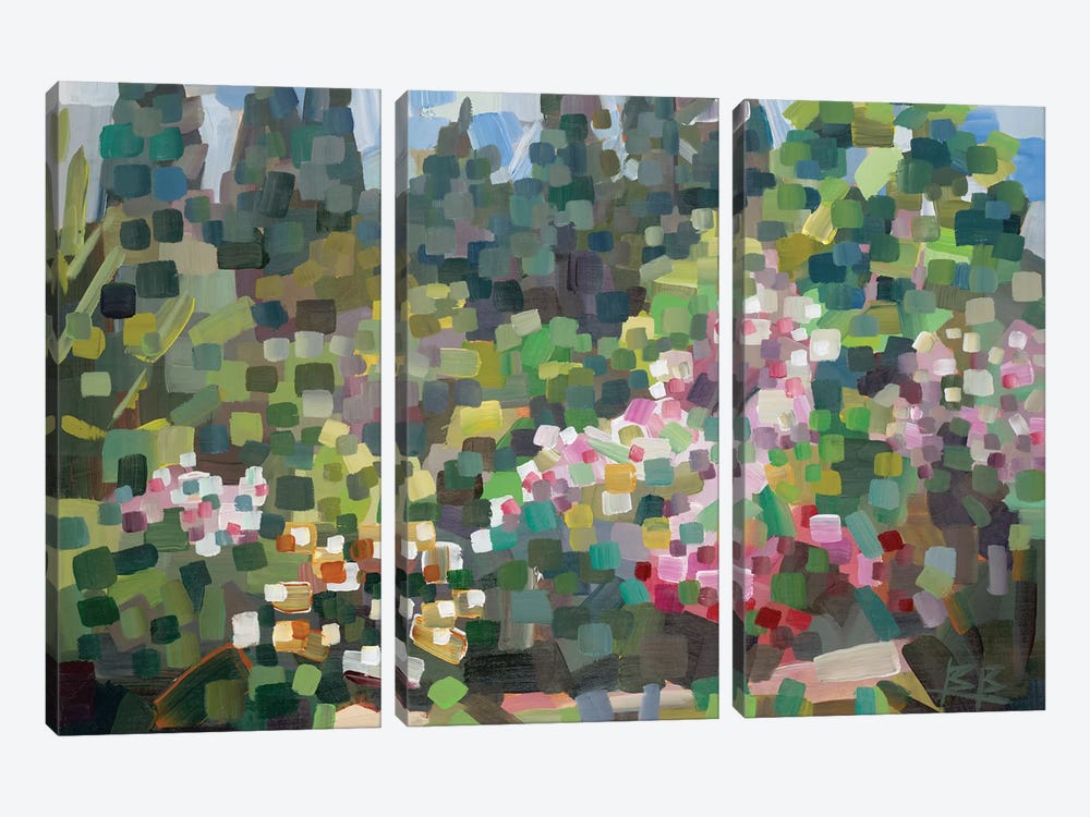 Arboretum In Spring by Brooke Borcherding 3-piece Art Print