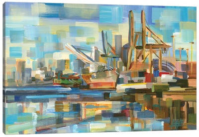 Port Of Seattle Canvas Art Print