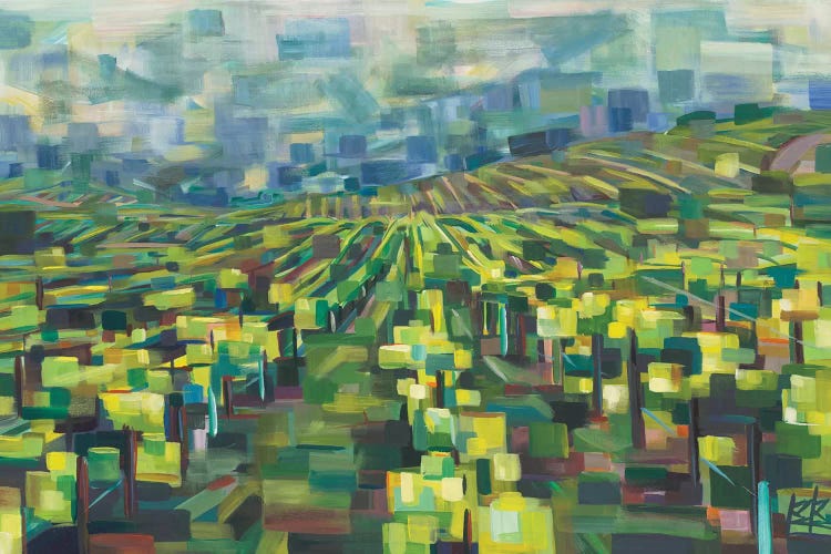 Yellow Grapevines Forever by Brooke Borcherding wall art