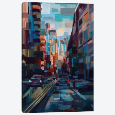 Evening In The City Canvas Print #BBO3} by Brooke Borcherding Art Print