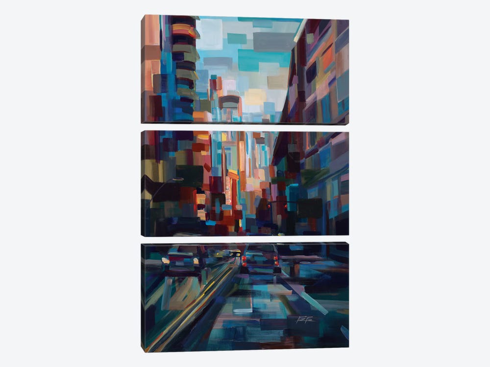 Evening In The City by Brooke Borcherding 3-piece Canvas Art