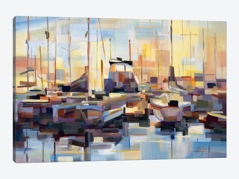 Boats by Brooke Borcherding 1-piece Canvas Art Print