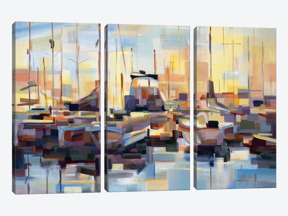 Boats by Brooke Borcherding 3-piece Art Print