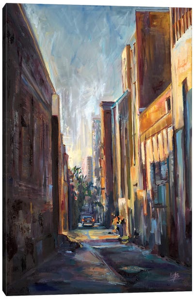 Long Hall in the City  Canvas Art Print