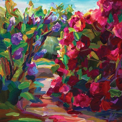 Lilacs & Rhodies by Brooke Borcherding canvas print