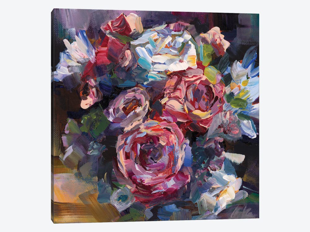 Look Who Caught The Bouquet by Brooke Borcherding 1-piece Canvas Wall Art