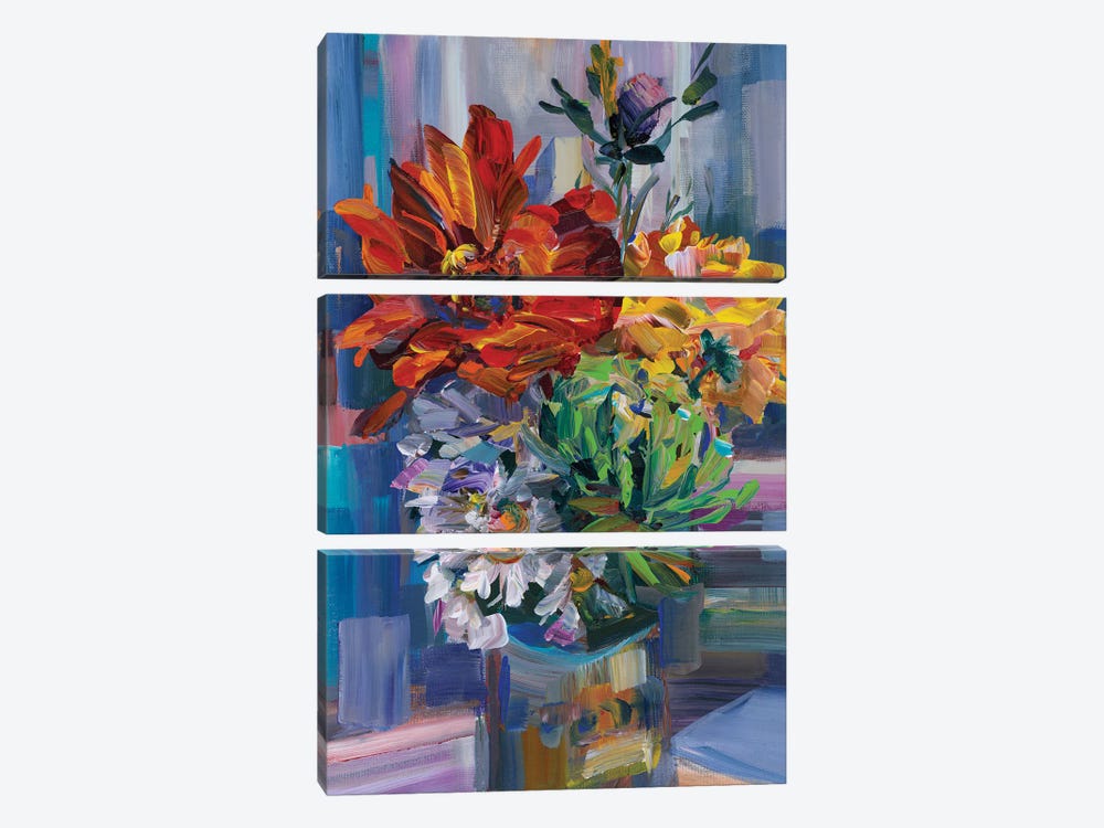 Modern Bouquet by Brooke Borcherding 3-piece Canvas Art