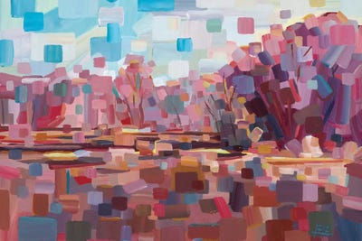 Pretty In Pink by Brooke Borcherding multi panel art