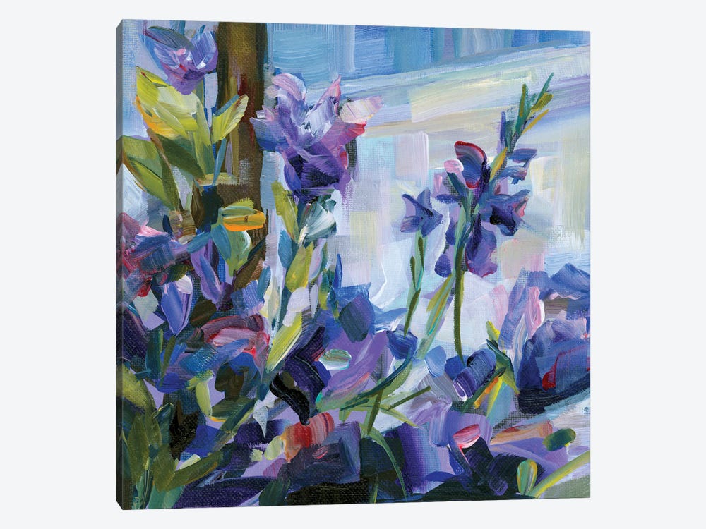 Purple Stars by Brooke Borcherding 1-piece Canvas Art