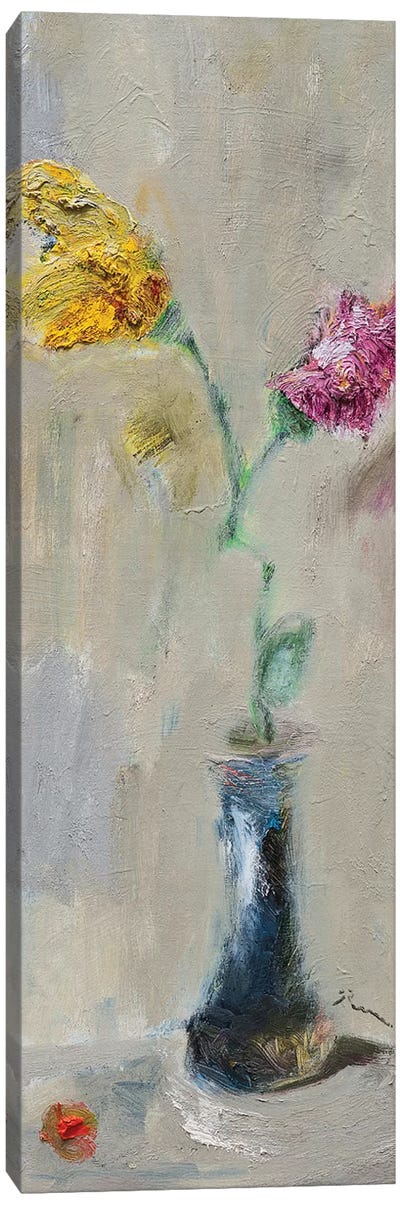 2 Flowers 1 Vase Canvas Art Print