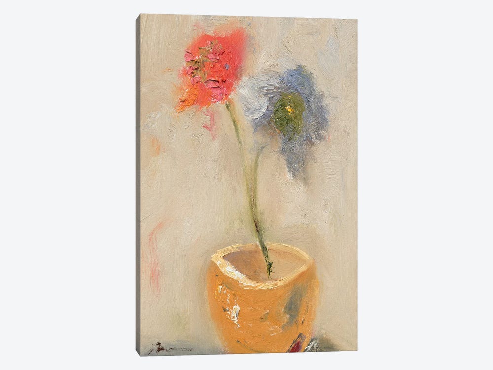 Tea Cup Flowers by Bradford Brenner 1-piece Canvas Wall Art