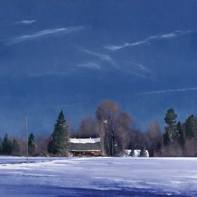 3 AM Big Marine Farm by Ben Bauer canvas print